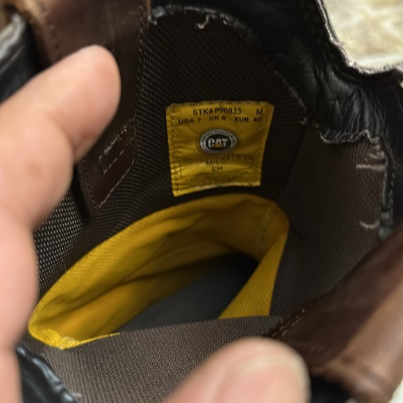 Caterpillar steel toe boots size US 7 Men - Picture 10 of 11